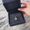 Vintage 14k Yellow Gold Onyx Opal Hexagon Pendant - Video showing the piece