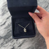 Vintage 14k White Gold Tahitian Pearl Diamond Gleaming Spiral Set Drop Pendant - Video showing the piece