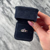 Vintage 14k White Gold Pink Sapphire Diamond Fabulous Shooting Branches Band Ring - Video showing the piece