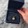 Vintage 14k Rosy Yellow Gold Tiger's Eye Mesmerizing Ornate Cabochon Charm / Pendant - Video showing the piece