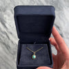 Vintage Lightweight 14k Yellow Gold 1.5ct Turquoise Simple Oval Charm / Pendant - Video showing the piece