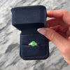 Vintage 18k Yellow & White Gold 1.43ct Jade Diamond Sparkling Duo Accented Ring - Video showing the piece