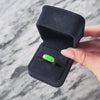 Vintage Heavy 14k Yellow Gold 1.7ct Jade Sleek Green Signet Ring - Video showing the piece