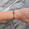 Antique 10k Rosy Yellow Gold 2.0cttw Amethyst Scrolling Rectangular Link Bracelet - Video showing the piece