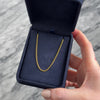 Vintage 14k Yellow Gold Sleek Curb Chain Necklace - Video showing the piece