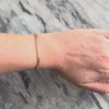 Vintage 14k Yellow Gold Flat Intricate Links Bracelet - Video showing the piece
