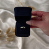 Vintage 10k Yellow Gold Emerald Diamond Statement Ring - Video showing the piece