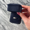 Vintage 14k White Gold Old Mine Cut Diamond Marquise Illusion Accent Solitaire Ring - Video showing the piece