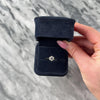 Vintage 14k White Gold Blue Sapphire Diamond Wintery Snowflake Halo Ring - Video showing the piece