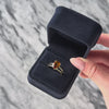 Vintage 14k Yellow Gold 2.5ct Madeira Citrine Split-Shank Solitaire Ring - Video showing the piece