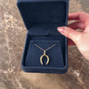 Antique Victorian English Heavy 18k Yellow Gold Lucky Horseshoe Charm / Pendant