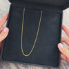 Estate 14k Yellow Gold 1.4mm Sleek Curb Chain - Video showing the piece