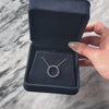 Vintage 14k White Gold Blue Sapphire Diamond Alternating Circle Necklace - Video showing the piece