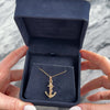 Vintage Large 14k Rosy Yellow Gold Nautical Fouled Anchor Pendant - Video showing the piece