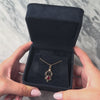 Antique 10k Yellow Gold Pink Glass Pearl Open Cabochon Flourish Pendant - Video showing the piece