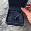 Vintage Small 14k Yellow Gold 1.27ct Garnet Crimson Oval Pendant - Video showing the piece