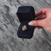 Vintage Swedish 18k Yellow Gold 1.68ct Blue Sheen Moonstone Luminous Oval Ring - Video showing the piece