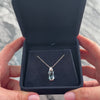 Vintage Italian 14k White Gold 3.48ct Blue Topaz Chic Checkerboard Hourglass Pendant - Video showing the piece
