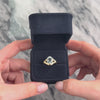 Vintage 10k Yellow Gold 3.02ct Aquamarine Flashing Aquatic Solitaire Ring - Video showing the piece