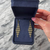 Vintage 14k Yellow Gold Dynamic Teardrop Shield Dangle Earrings - Video showing the piece
