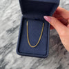 Vintage Italian Heavy 18k Yellow Gold 2.2mm Curb Chain - Video showing the piece