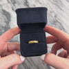 Vintage Substantial 18k Yellow Gold Geometric Milgrain Blossom Eternity Band Ring - Video showing the piece