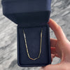 Vintage 14k Yellow Gold Sleek Bar Link Chain Necklace - Video showing the piece