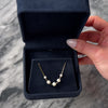 Estate 10k Yellow Gold Pearl Graduating Station Necklace - Video showing the piece