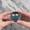 Vintage 14k Yellow Gold Seaside Chic Stud Earrings - Video showing the piece