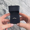 Estate Platinum Diamond Dazzling Swoop Band Ring - Video showing the piece