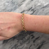 Lightweight 14k Yellow Gold. Vintage Italian Oval Cable Link Bracelet - Video showing the piece