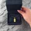 Vintage 18k Yellow Gold Textured Libra Zodiac Bar Charm / Pendant - Video showing the piece