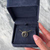 Vintage 10k Yellow Gold Diamond Lovely Round Asymmetric Pendant - Video showing the piece