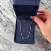 Vintage 14k White Gold 1.3mm Classic Wheat Chain - Video showing the piece