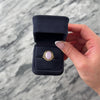 Vintage 14k Yellow Gold 4.73ct Lavender Jade Gleaming Greek Key Cabochon Ring - Video showing the piece