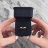 Vintage Heavy 14k Yellow Gold .87ct Garnet East-West Ribbed Bezel Ring - Video showing the piece
