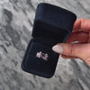 Vintage 10k White Gold 2.44ct Amethyst Diamond Purple Squares Ring - Video showing the piece
