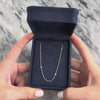 Vintage Italian 18k White Gold Diamond Delicate Dazzling Station Necklace - Video showing the piece