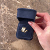 Vintage Diamond Asymmetric Streamline Statement Cocktail Ring - Video showing the piece