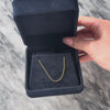 Vintage Italian 14k Yellow Gold Chic Ball Chain Necklace - Video showing the piece