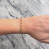 Estate Italian 14k Rose Gold Classic Oval Cable Link Bracelet - Video showing the piece