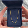 Estate Italian 14k Yellow Gold Elegant Rope Link 1.4mm Chain 16