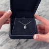 Vintage 14k Yellow Gold 1ct Aquamarine Simple Oval Rope Chain Necklace - Video showing the piece