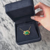 Antique Art Nouveau 10k Gold 6.2ct Chalcedony Pearl Satin Slide Pendant - Video showing the piece