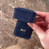Vintage 14k Yellow Gold 1.03ct Green Sapphire Forest Ribbed Step Shoulder Ring - Video showing the piece