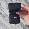 Antique 18k Yellow Gold Old Mine Cut Diamond Flush Set Ring - Video showing the piece