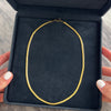 Vintage 18k Yellow Gold Flat Glittering Star-Detail Chain Necklace - Video showing the piece