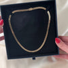 Statement Vintage 14K Yellow Gold Snake Link Chain Necklace 17" - Video showing the piece