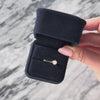 Vintage 14k Yellow Gold Pearl Modernist Solitaire Ring - Video showing the piece