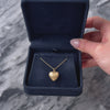 Vintage Medium 14k Yellow Gold Puffy Textured Heart Charm / Pendant - Video showing the piece